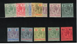 Solomon Islands #28 - #41 Very Fine Mint Lightly Hinged Set