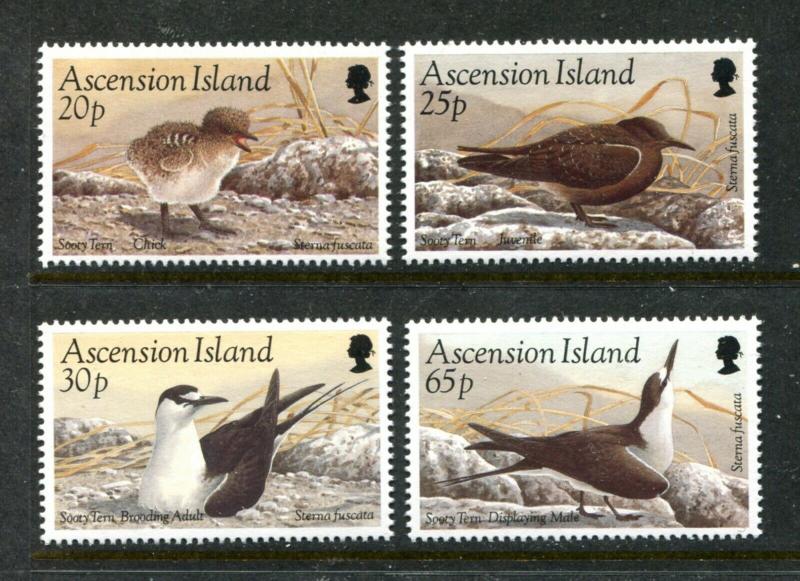 Ascension Island 594-597, MNH, 1994 Birds,  x31780