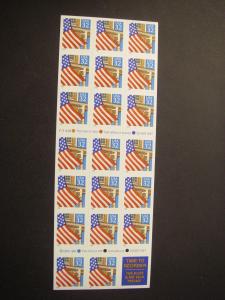 Scott 2920a, 32c Flag over Porch, Booklet of 20, #V13836, MNH Booklet Beauty