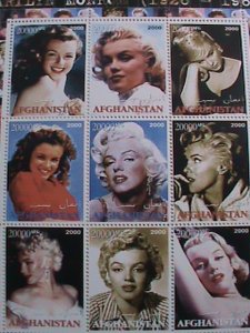 ​AFGHANISTAN -2000 MARILYN MONROE MNH SHEET. #3