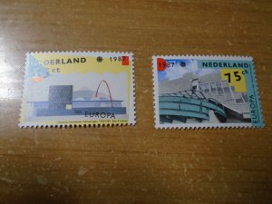 Netherlands  #  715-16  MNH