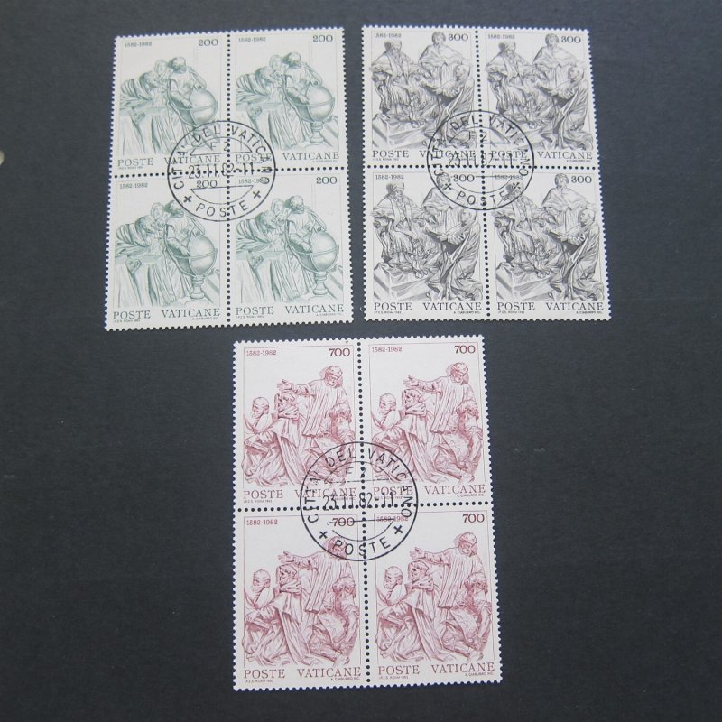 Vatican 1982 Sc 715-7 set CTO MNH