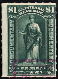 R173 $1.00 Documentary Stamp (1898) Used