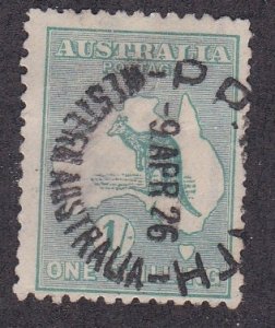 Australia # 51, Kangaroo & Map of Australia, Used, 1/3 Cat.
