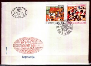 1902 - Yugoslavia 1981- Joy of Europe - FDC