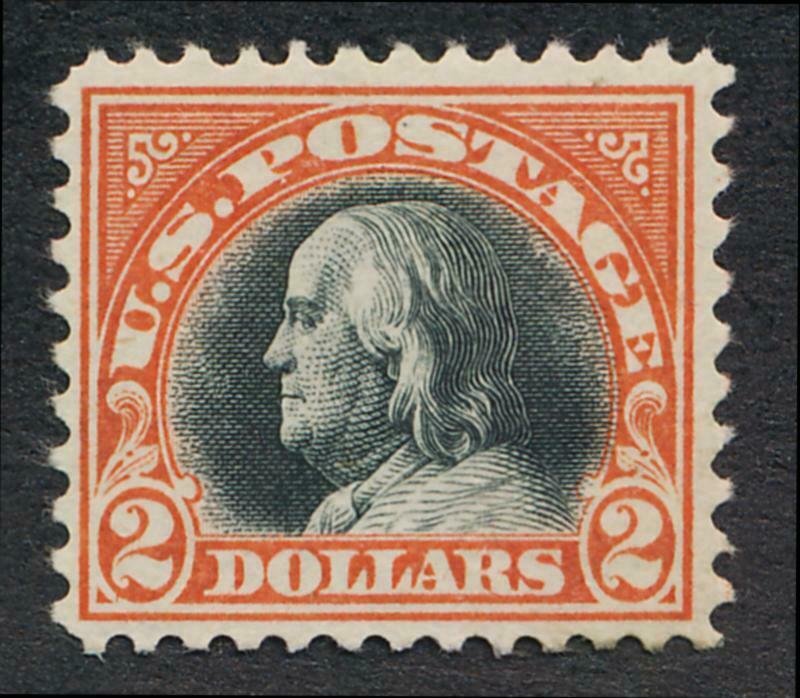 UNITED STATES(US) 523 MINT NH F-VF $2 ORANGE FRANKLIN