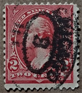 United States #252 2c George Washington type III USED (1895)