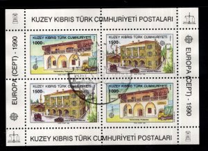 TURKEY Norther Cyprus Scott 270a Europa 1990 favor canceled  block