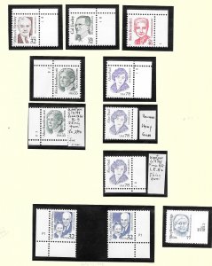 My Page #603 - Page of MNH Great Americans Series Collection / Lot