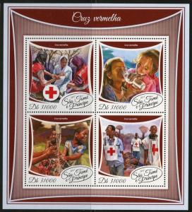 SAO TOME 2017 RED CROSS  SHEET MINT NH