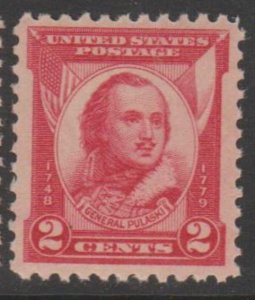 U.S. Scott #690 General Pulaski Stamp - Mint NH Single