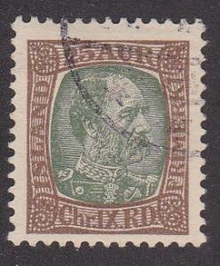 Iceland # 41, King Christian IX, Used, Third Cat