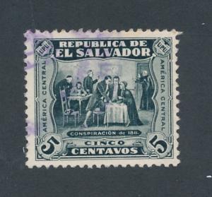 El Salvador 1924 Scott 498 used - 5c, Conspiracy of 1811