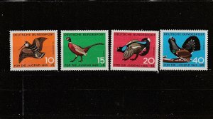 Germany  Scott#  B404-B407  MNH  (1965 Birds)