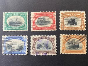 US Stamps - SC# 294 - 299  - Used - Catalog Value $119.00