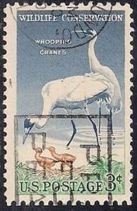 1098 3 cent Wildlife - Whooping Crane VF used