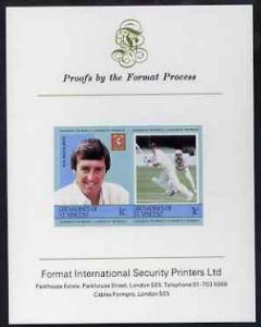 St Vincent - Grenadines 1984 Cricketers #1 R A Woolmer 1c...