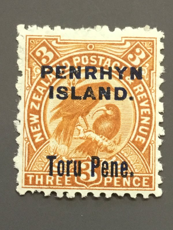 Penrhyn Is. 10 F-VF MH. Scott $ 11.50