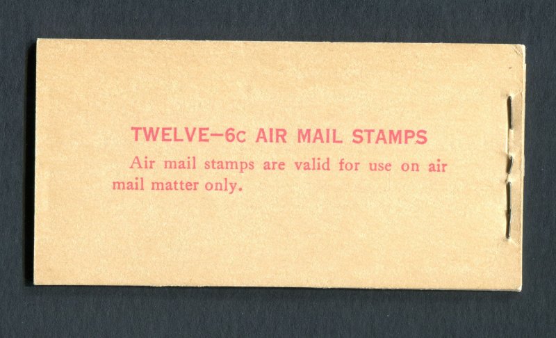 US 1943. Complete Airmail booklet. 6 x 6c stamps. MNH. Sc#BKC2.