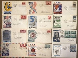 KEN BOLL CACHETCRAFT BIG COLLECTION SET 64 DIFFERENT FDCs 1947-1969 $160 Postpai