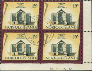 Norfolk Island 1973 SG143 15c Historic Building block FU