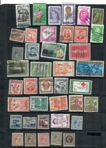 PHILIPPINES MIX x40 USED  ALL DIFFERENT   LOT E