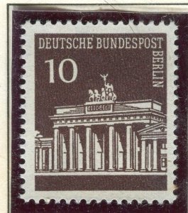 GERMANY; BERLIN 1966-67 Buildings issue MINT MNH Unmounted 10pf. value