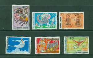 Tunisia #726-31 (1978 Arabic Calligraphy set)  VFMNH CV $11.35