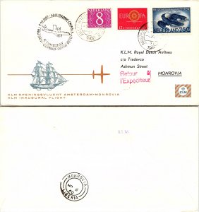 Netherlands, First Flight, Liberia