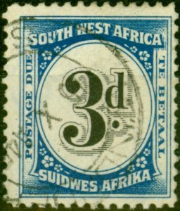 South West Africa 1931 3d Black & Blue SGD50 Fine Used