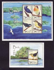 Palau-Scott#789,792-two Unused NH sheets-Bird portion of set-2004-