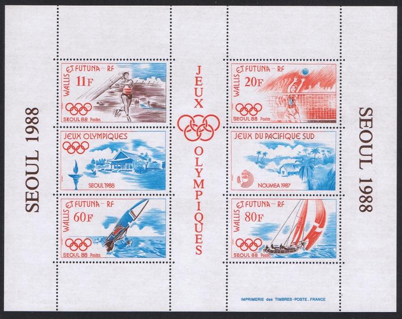 Wallis and Futuna Olympic Games Seoul MS MI#555 SC#372