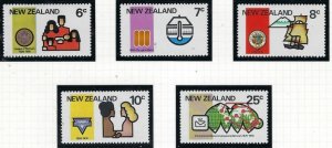 New Zealand 593-97 MNH 1976 Various Anniversaries (fe9352)