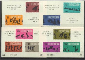 Mexico 4 MNH s/s Olympic-68