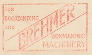 Meter cut GB / UK 1936 Bookmaking - Boxmaking Machinery