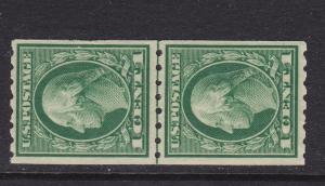 410 Line Pair VF original gum mint never hinged with nice color ! see pic !