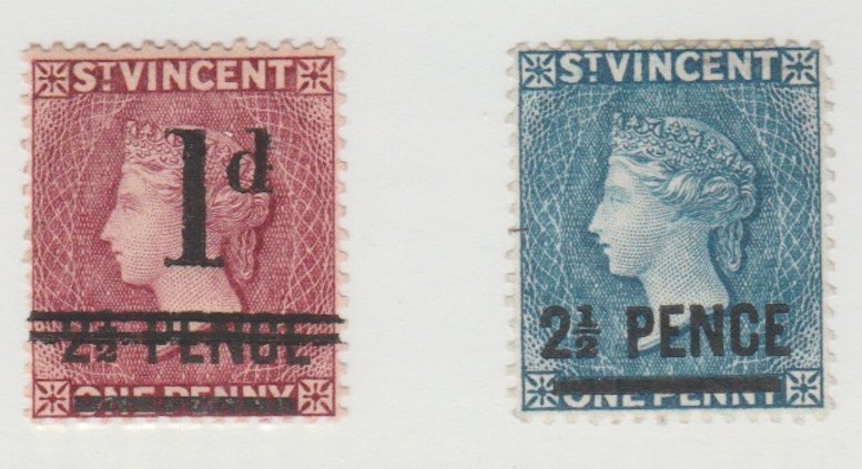 St. Vincent Scott #55-56 Stamp - Mint Set - XYZ