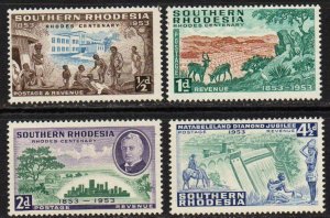 Southern Rhodesia Sc #74-77 Mint Hinged