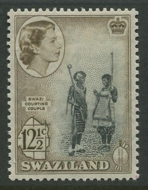 Swaziland - Scott  87 - QEII Definitive - 1961 - MVLH - Single 12.1/2p Stamp