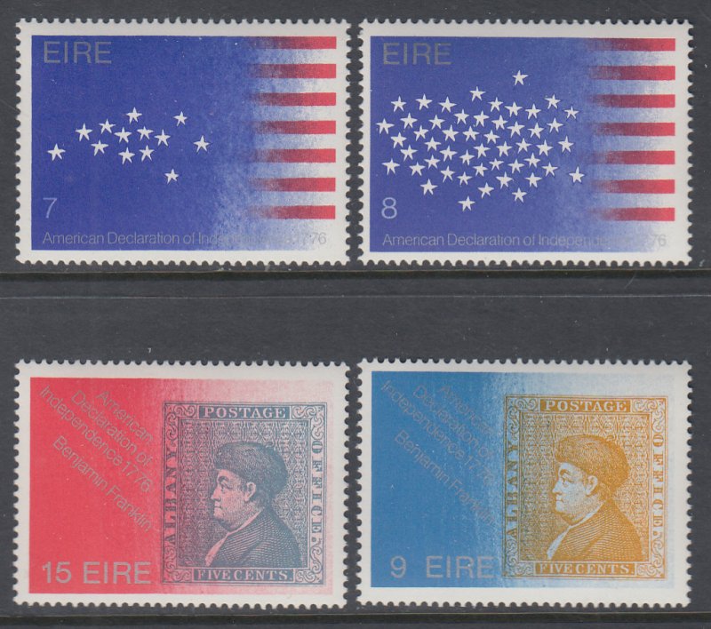 Ireland 389-392 Stamp on Stamp MNH VF
