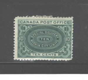 ​CANADA,1898 SPECIAL DELIVERY MH  #E1; C.V.=$250.00 PAY IN Cdn$$