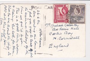 Uganda Kenya Tanganyika 1954 Beach, East London Pic Stamps Card ref R 17458