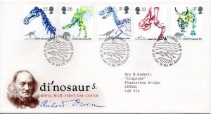 1991 Sg 1573/77 150th Anniversary Dinosaurs First Day Cover 