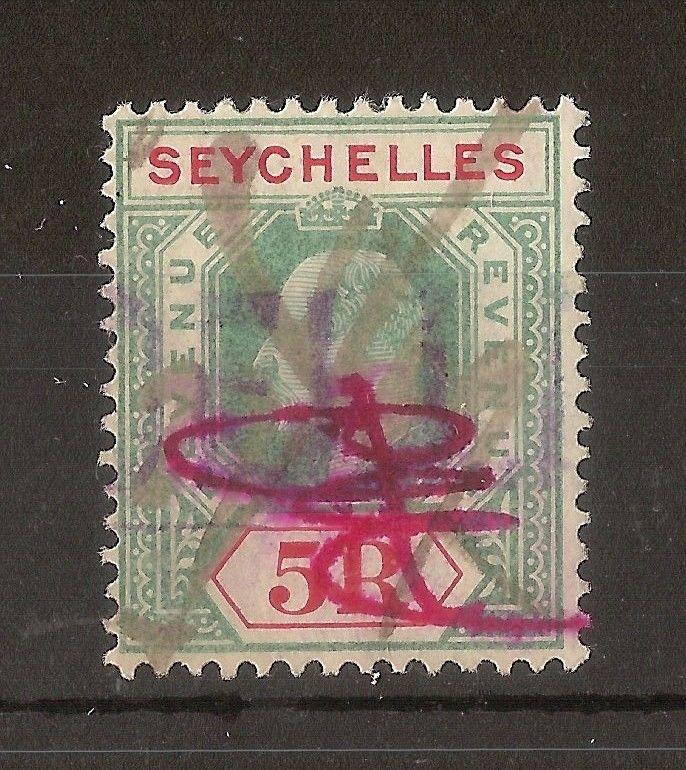 Seychelles 1906 5R Revenue