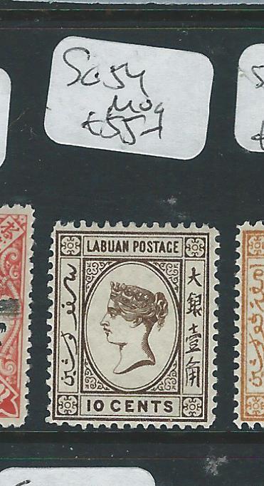 LABUAN (P2307B) QV CAMEO 10C  SG54  MOG