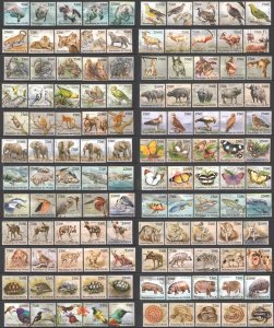 B0379 2013 Niger Birds Animals Butterflies Fishes Reptiles Fauna Full Set Mnh