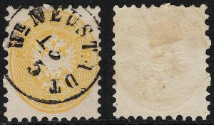 Austria - 1864 - Scott #22 - used - WR. NEUSTADT pmk