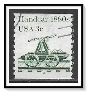 US #1898 Handcar PNC Pl#3 Used