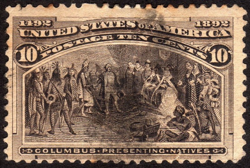 1893, US 10c, Columbian issue, Used, Sc 237