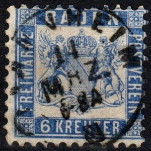 Baden #22 F-VF  Used CV $27.50  (X4066)